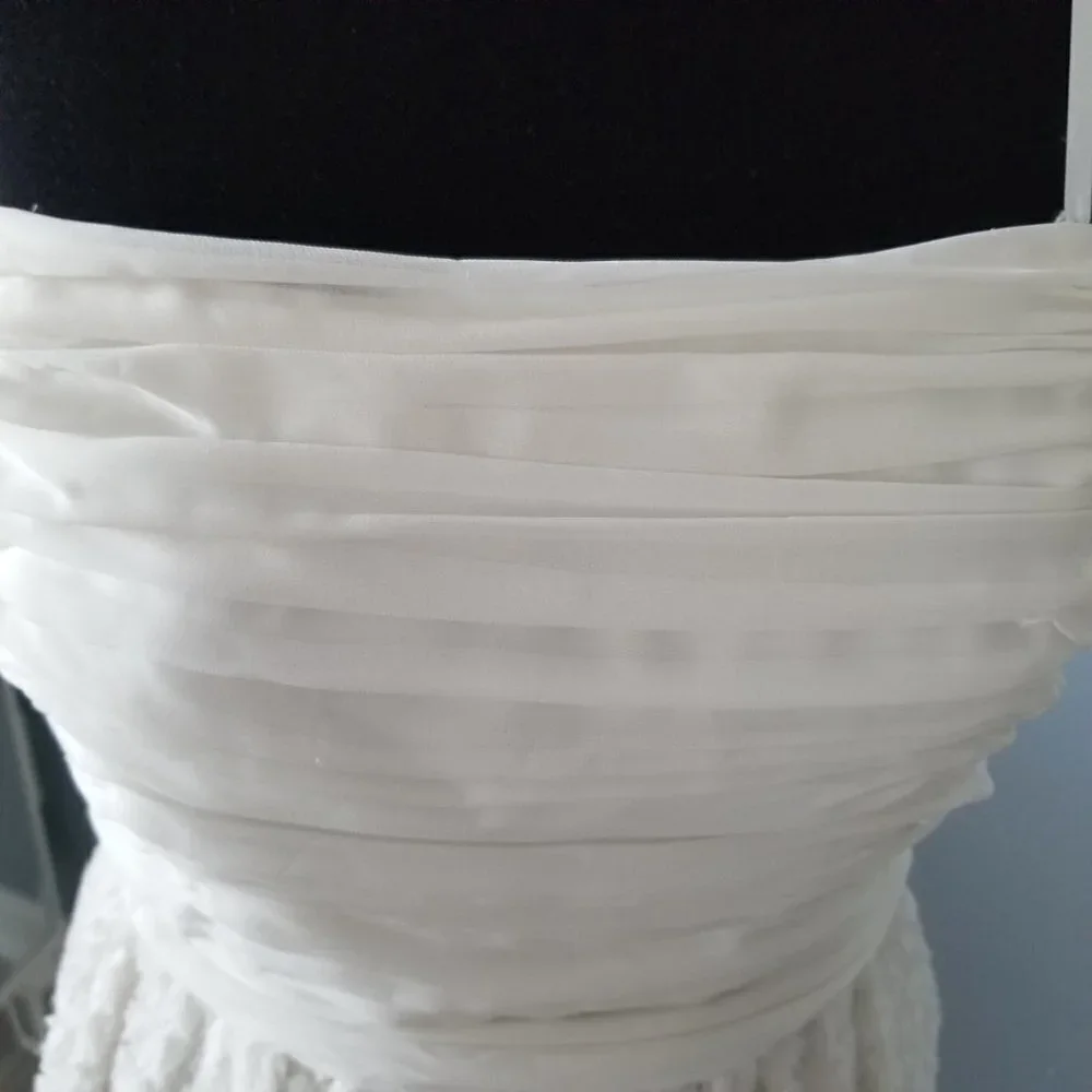 NWT Jill Stuart White Strapless Mini Cocktail Prom Sweet 16 Dress - Picture 10 of 15